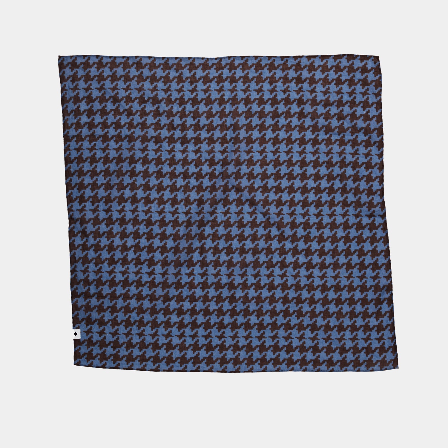Houndstooth Scarf - Blue