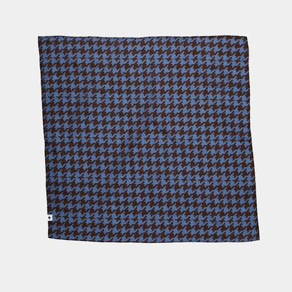 Houndstooth Scarf - Blue