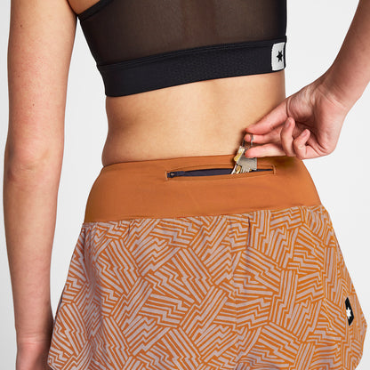 W Reflective Pace 2 in 1 Shorts 3" - Orange