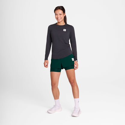 W Pace 2 in 1 Shorts 3" - Green