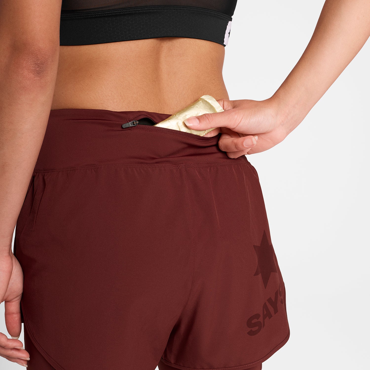 W Pace 2 in 1 Shorts 3" - Red