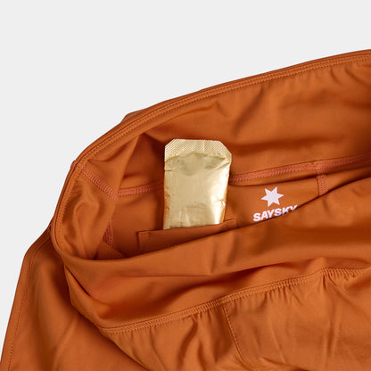 W Pace Shorts 3" - Orange