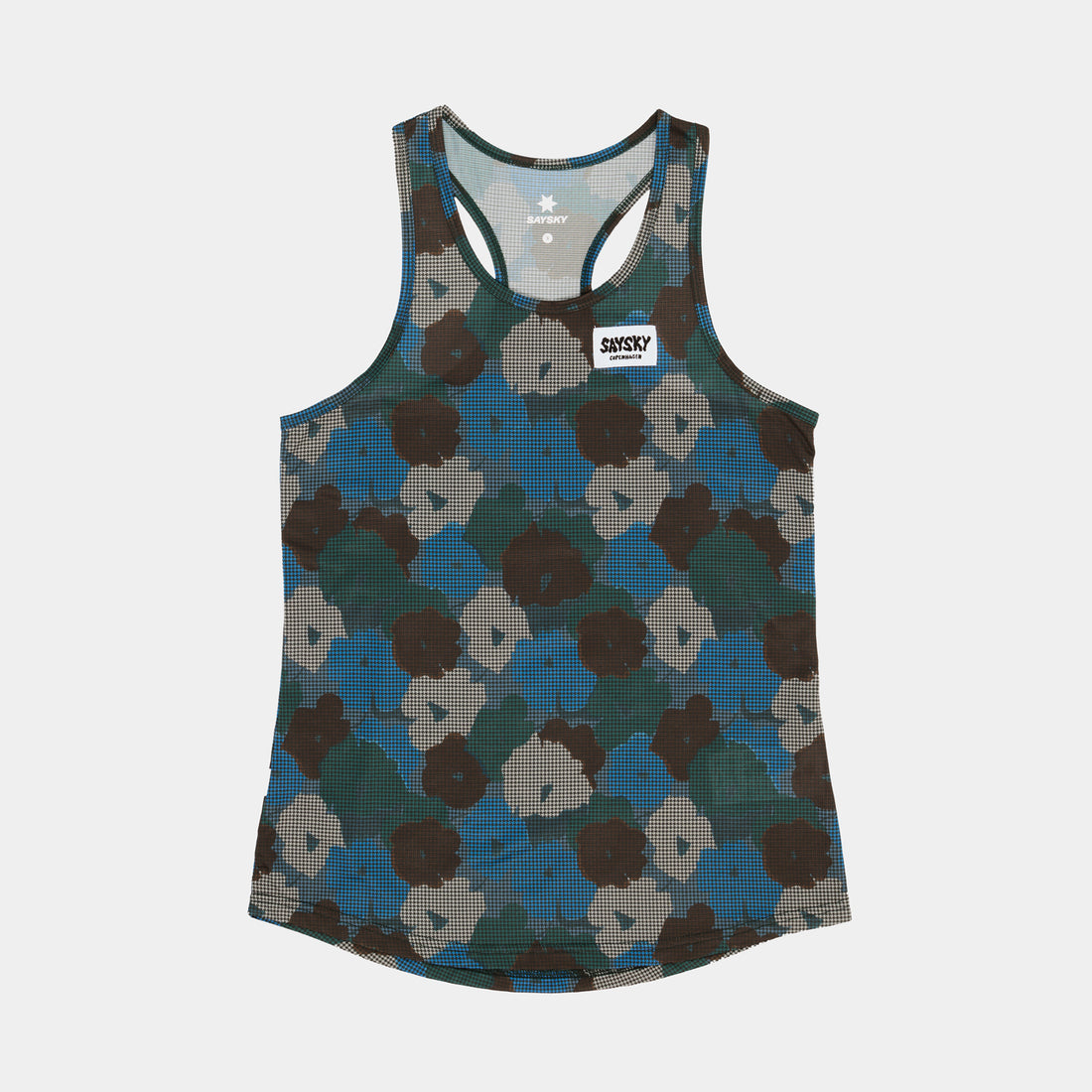 W Flower Combat Singlet - Blue