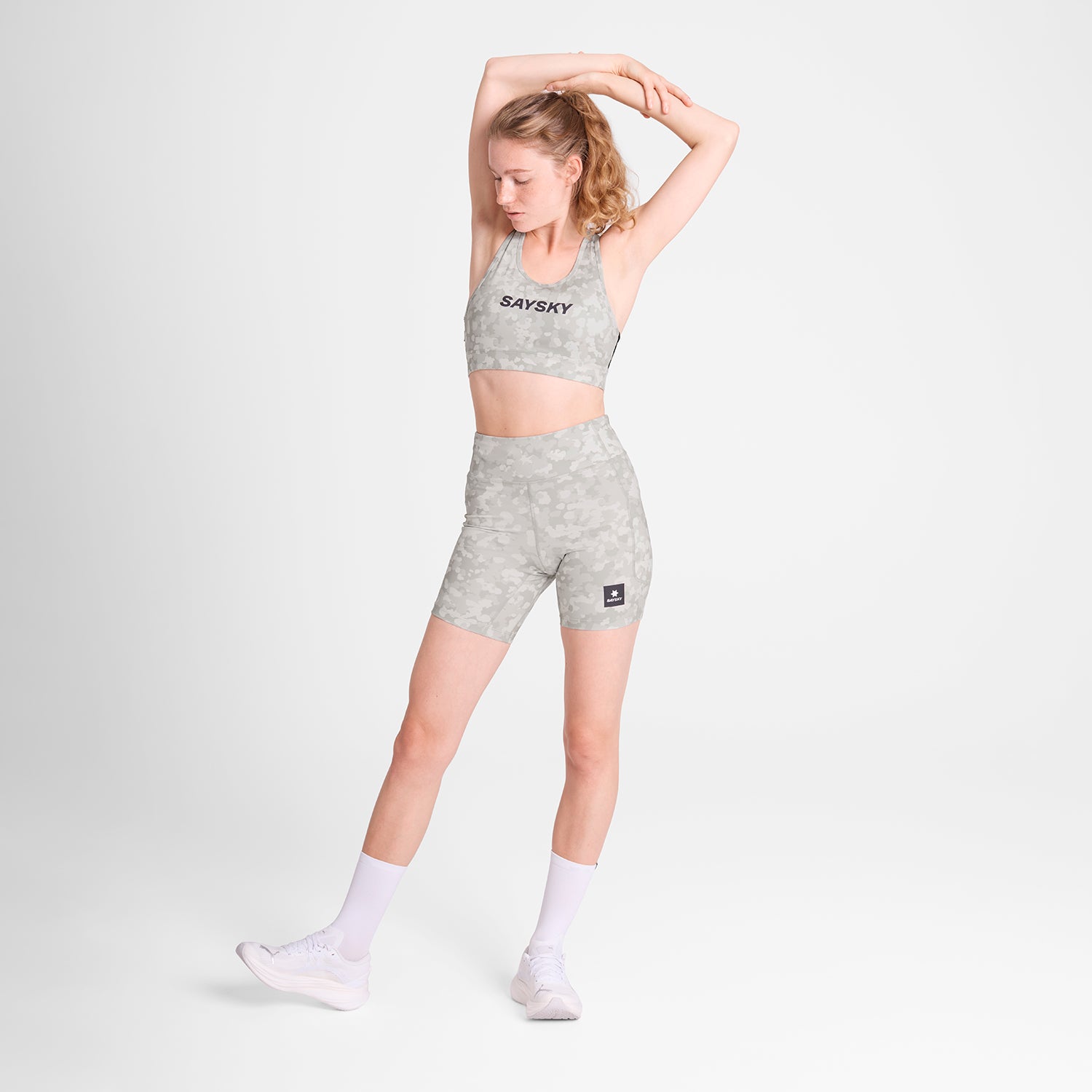 W Camo Combat+ Short Tights 7" - Sand