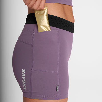 W Flow+ Race Short Tights 4" - Purple