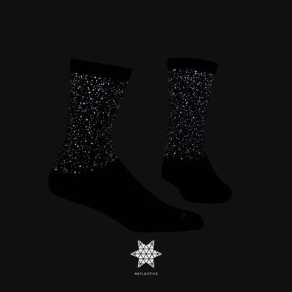 Reflective Combat High Socks - Black