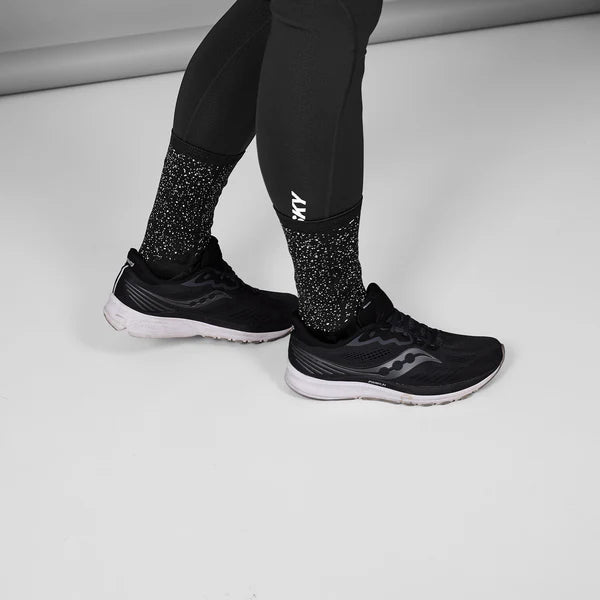 Reflective Combat High Socks - Black