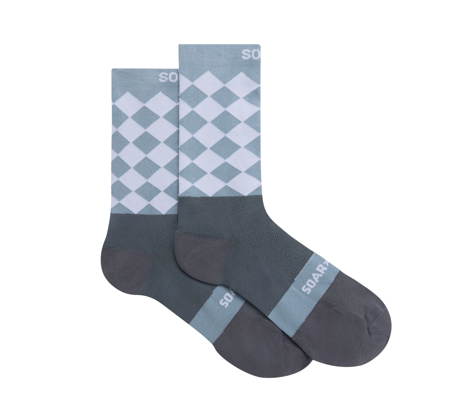 Diamond Crew Sock | Lilac/grey