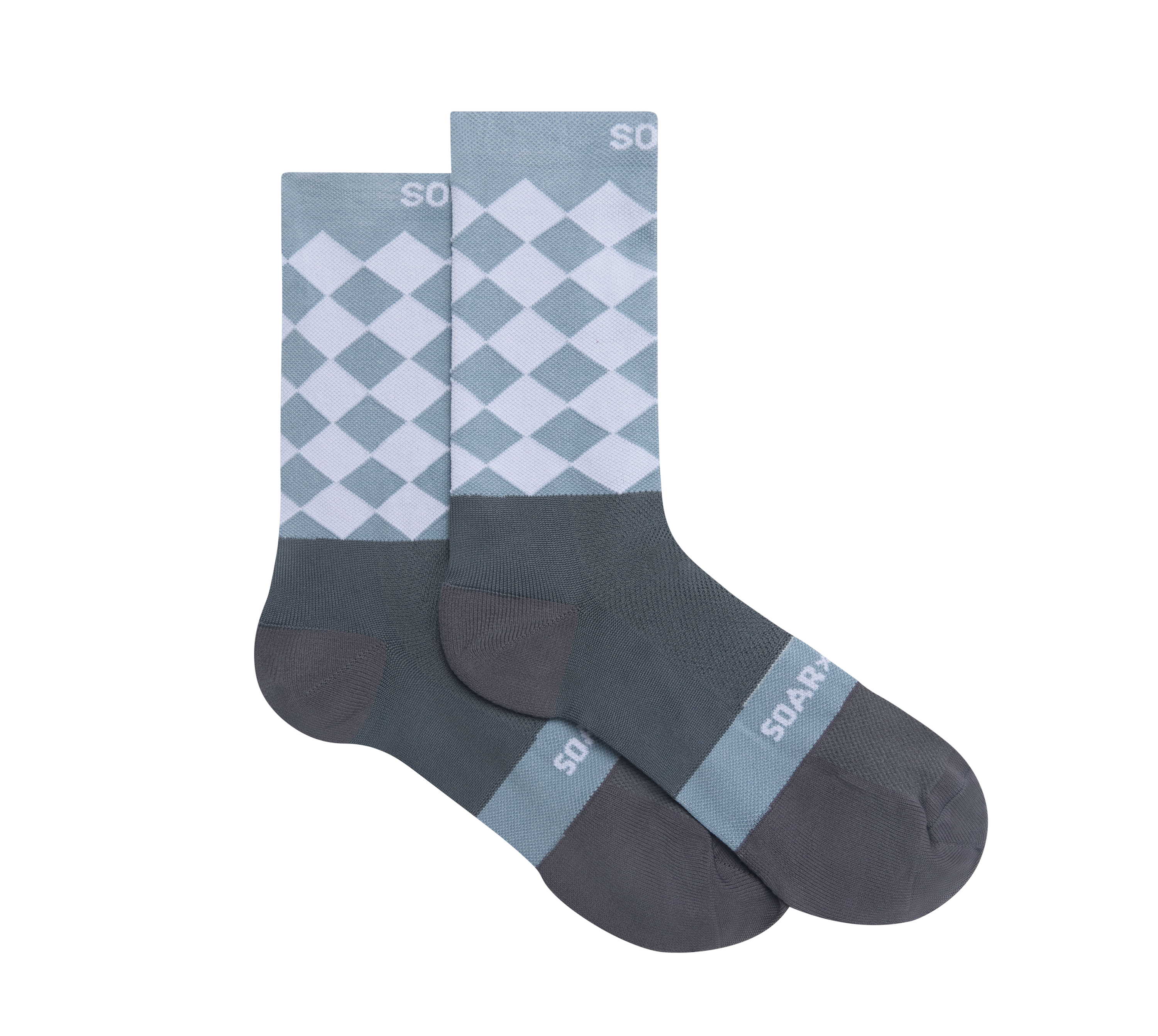Diamond Crew Sock | Lilac/grey