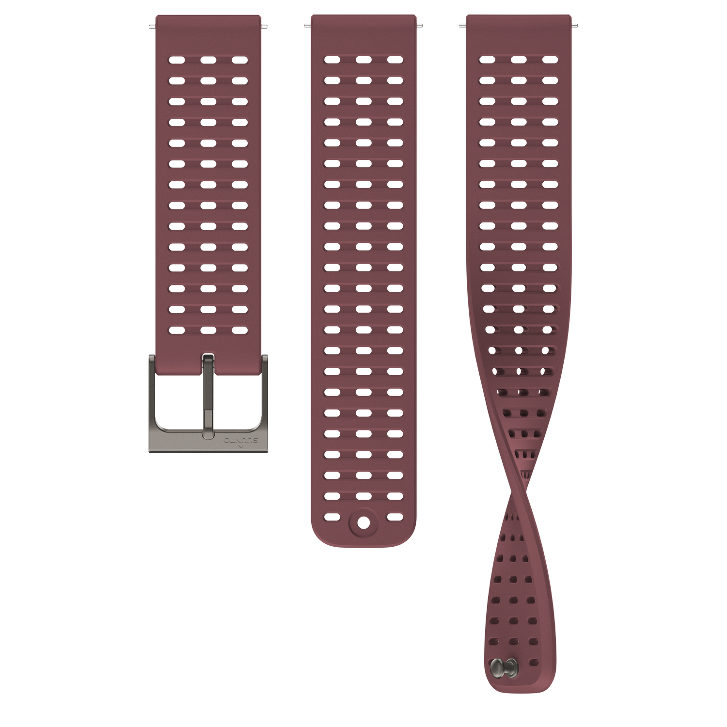 22 ATH2 SILICONE STRAP DARK RUBY S+M