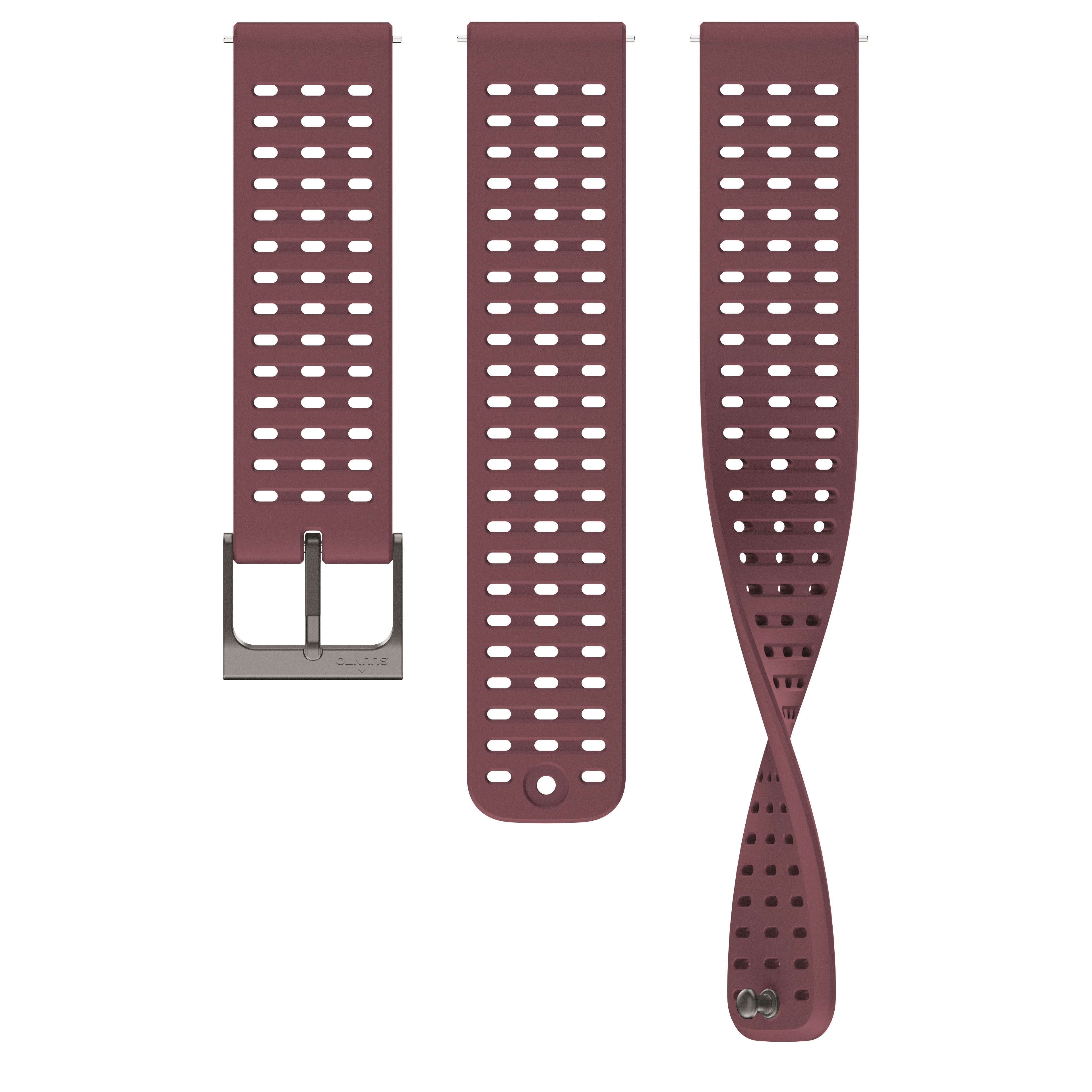 22 ATH2 SILICONE STRAP DARK RUBY S+M