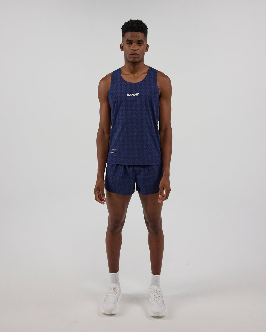 Embossed Vento™ Performance Singlet - NY Navy