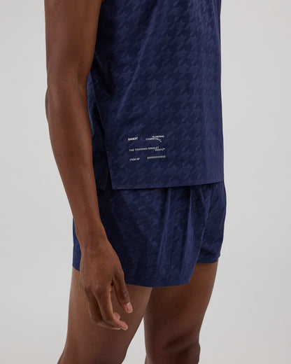 Embossed Vento™ Performance Singlet - NY Navy