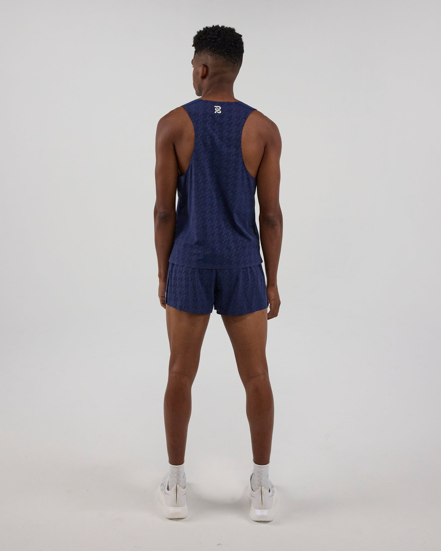 Embossed Vento™ Performance Singlet - NY Navy