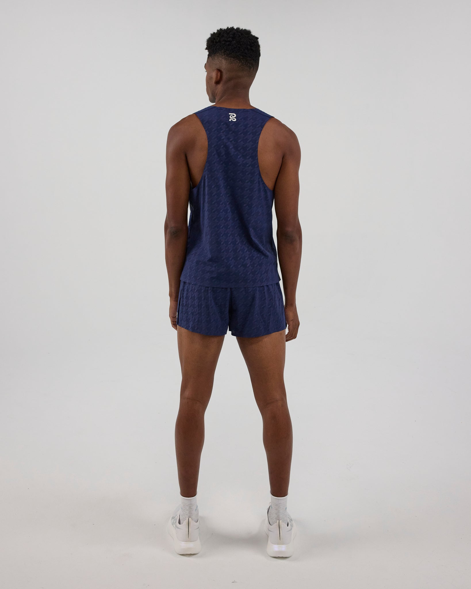 Embossed Vento™ Performance Singlet - NY Navy