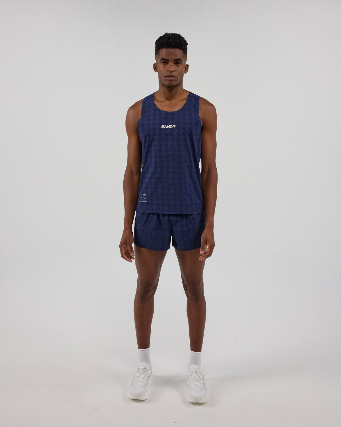 Embossed Vento™ Performance Singlet - NY Navy