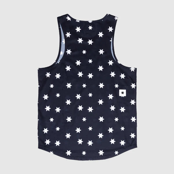 Star Combat Singlet - Blue/White