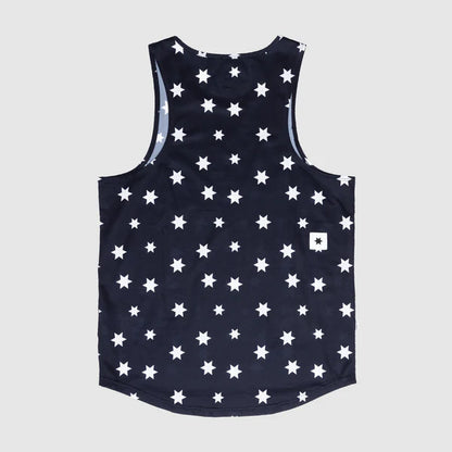 Star Combat Singlet - Blue/White