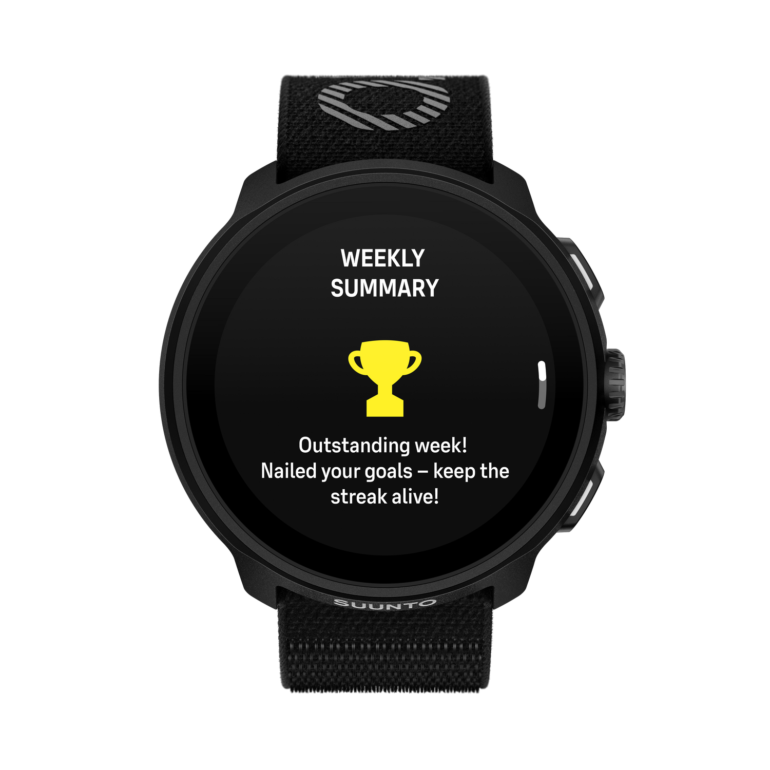 RUN ALL BLACK (TEXTILE STRAP)