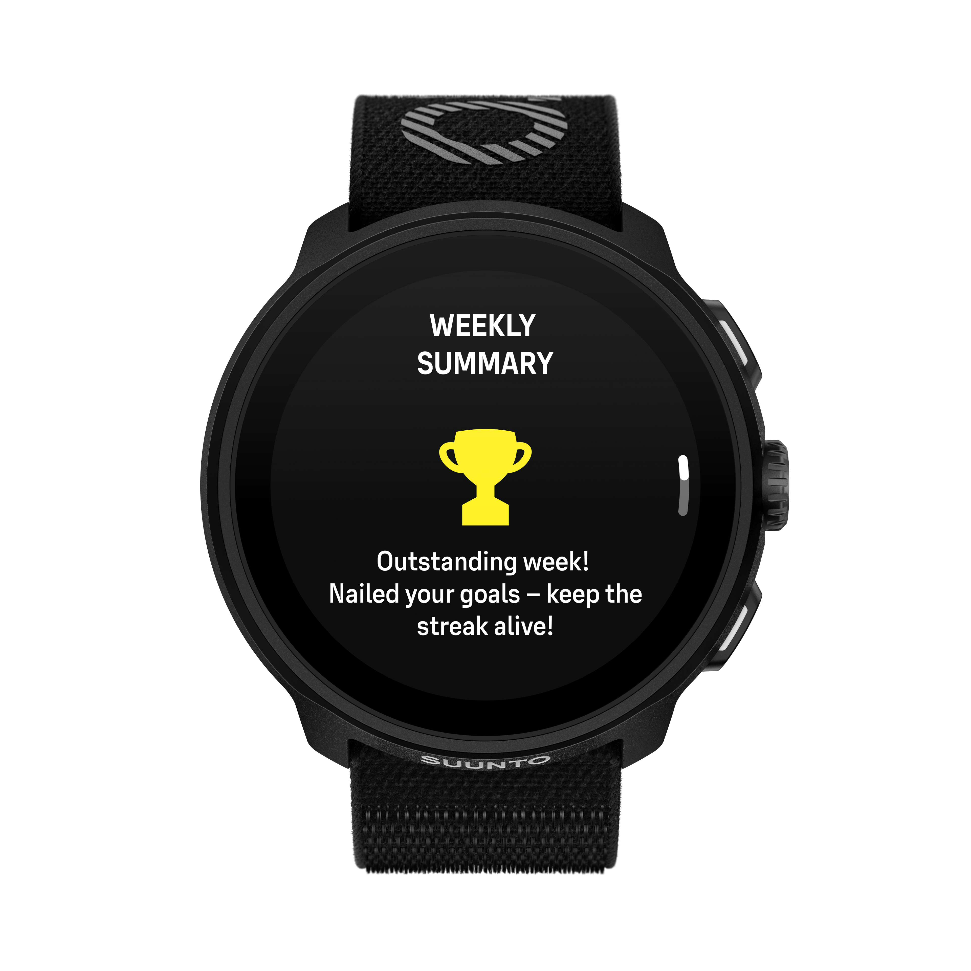 RUN ALL BLACK (TEXTILE STRAP)