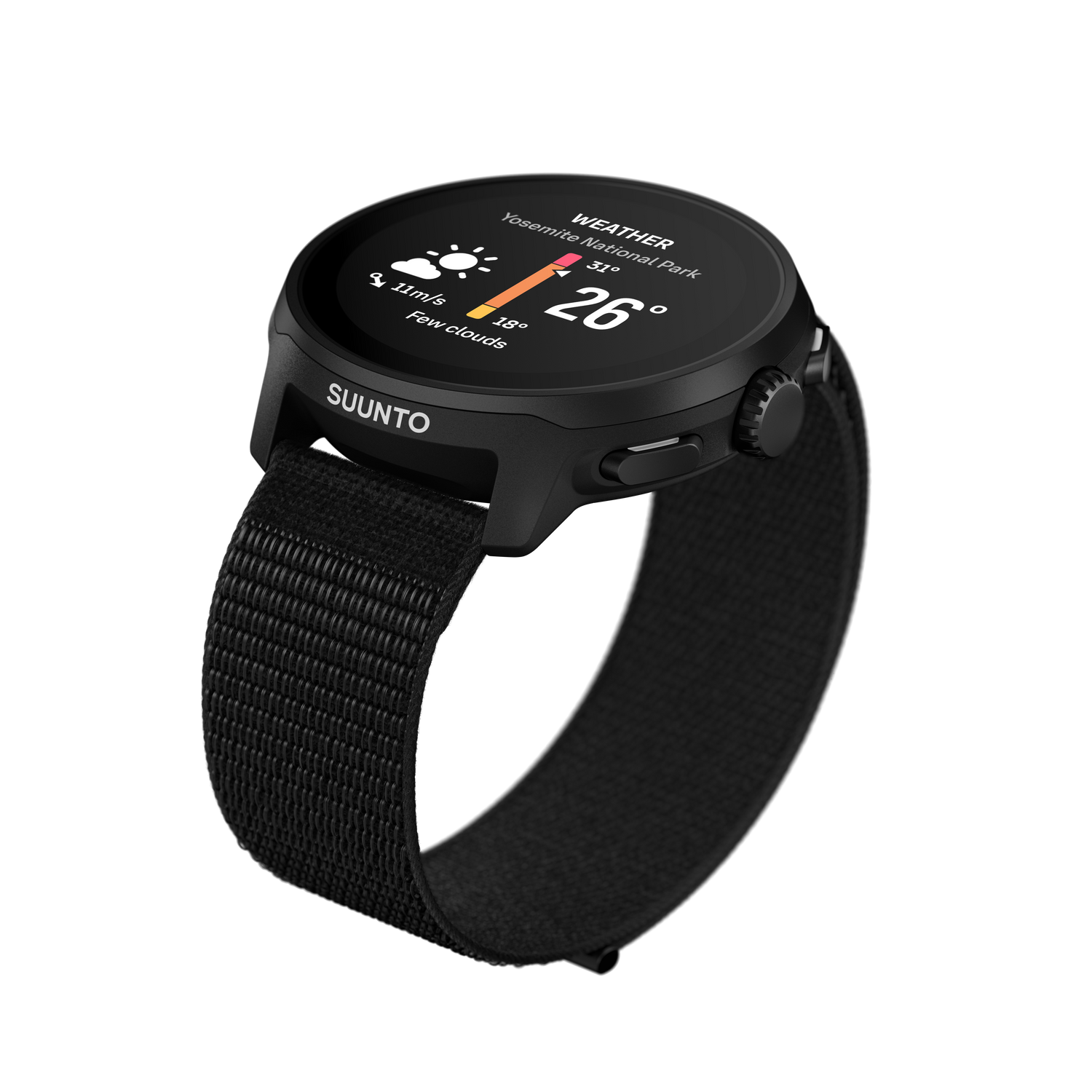 RUN ALL BLACK (TEXTILE STRAP)