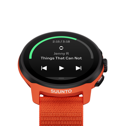RUN CORAL ORANGE (TEXTILE STRAP)