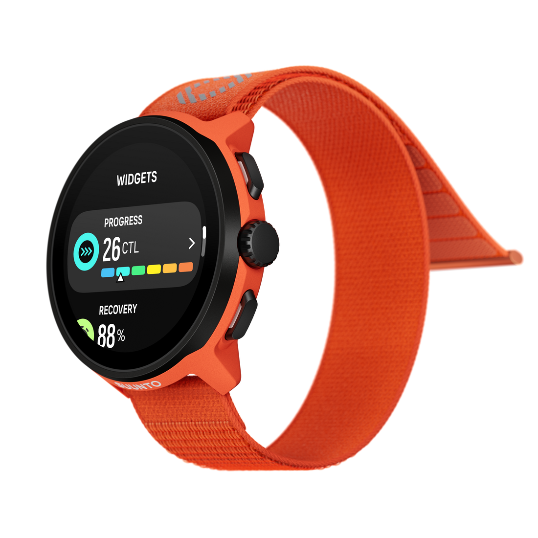 RUN CORAL ORANGE (TEXTILE STRAP)