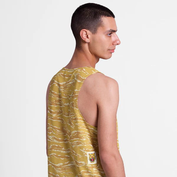 Tiger Combat Singlet - Yellow Como