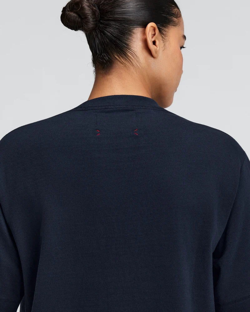 Unisex Heavyweight Cotton Box Tee - NY Navy