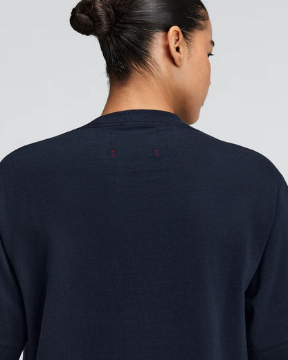 Unisex Heavyweight Cotton Box Tee - NY Navy