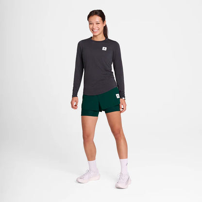 W Checker Pace 2 in 1 Shorts 3” - Green Aop