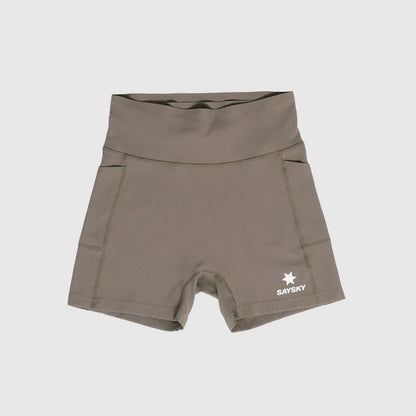 W Combat+ Rib Short Tights 4” - Taupe