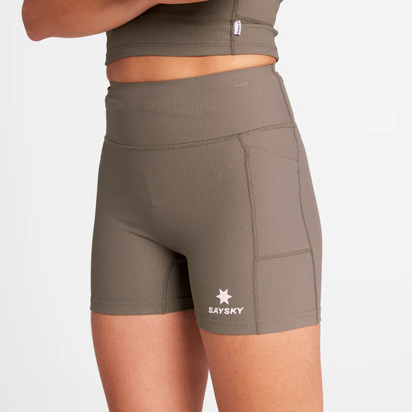 W Flower Combat+ Short Tights 4” - White Aop