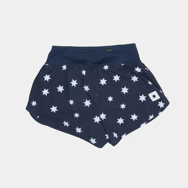 W Star Pace Shorts 3” - Blue/ White