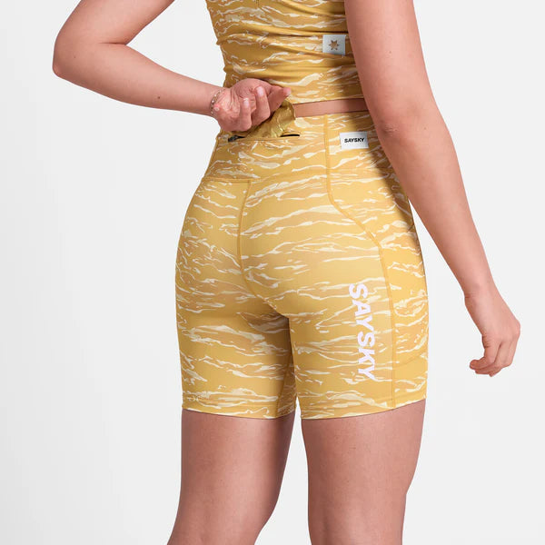 W Tiger Combat+ Short Tights 7” - Yellow