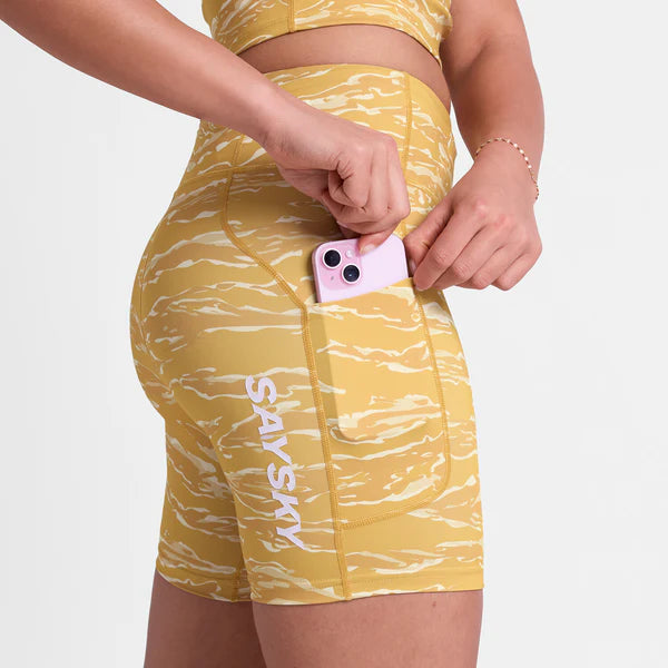 W Tiger Combat+ Short Tights 7” - Yellow
