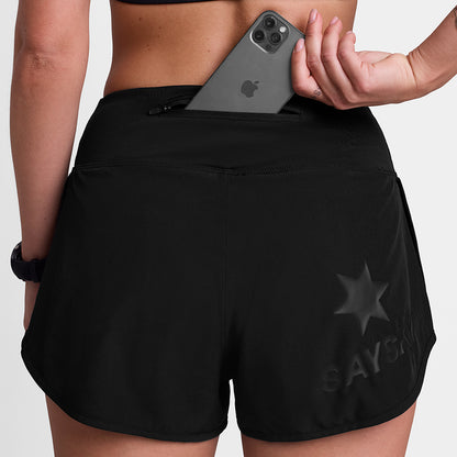 W Pace Shorts 3" - Black
