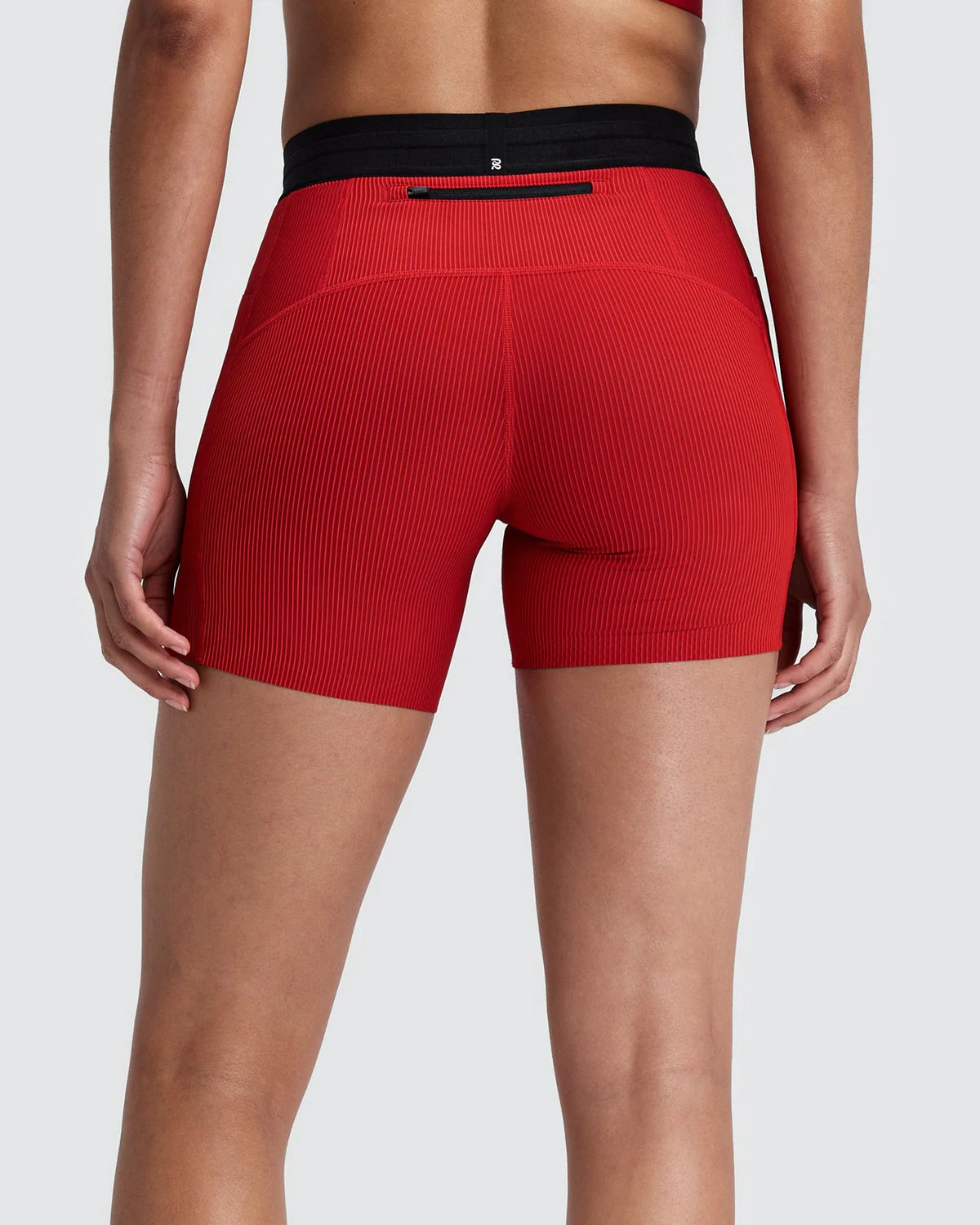 Striped Cadence™ 5" Compression Bottom - Oxide Red / Signal Red