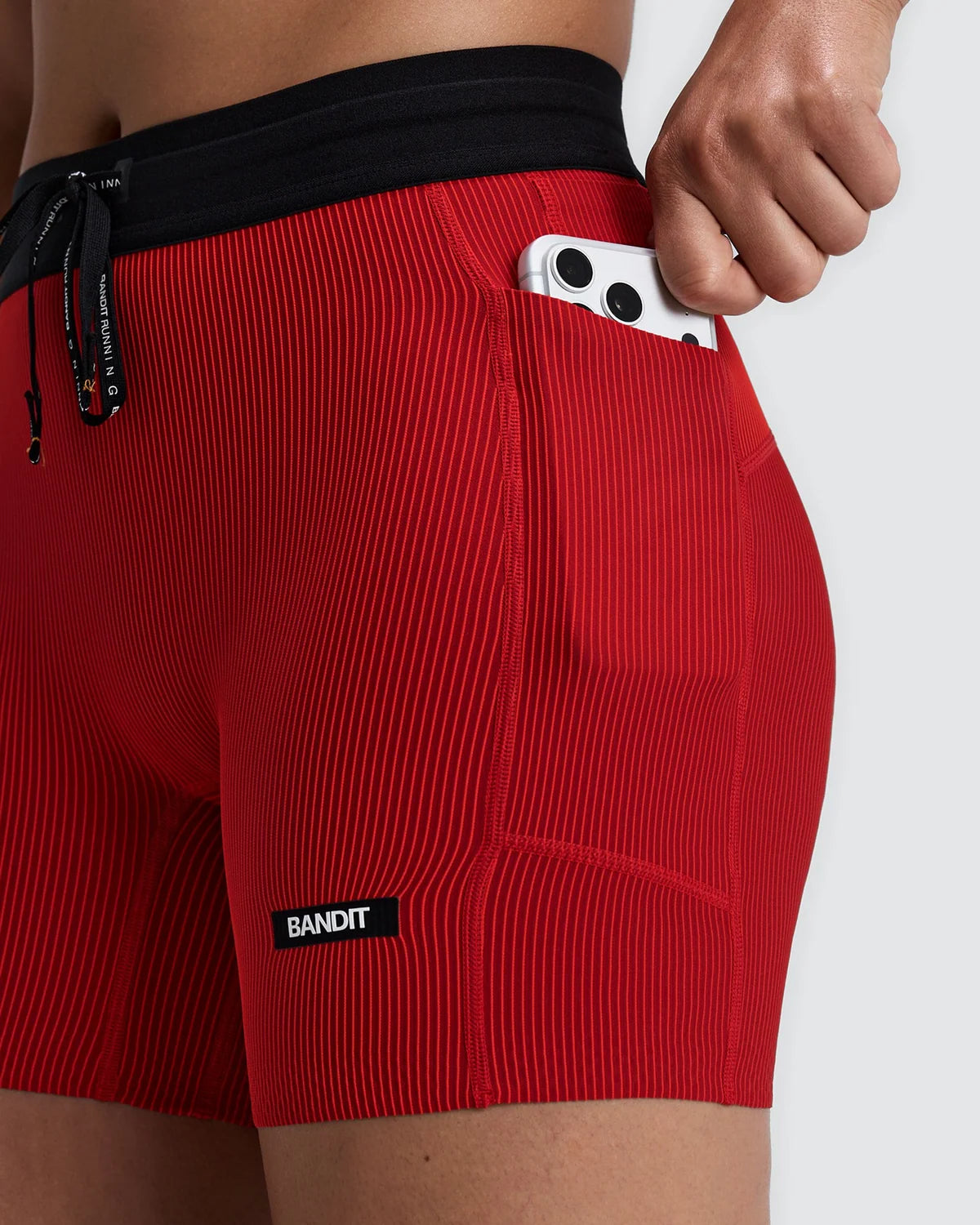 Striped Cadence™ 5" Compression Bottom - Oxide Red / Signal Red