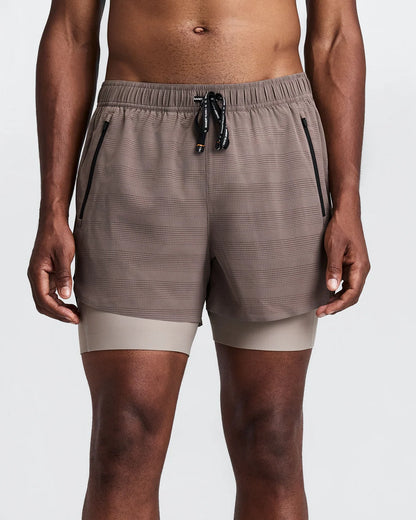 Cooling Grid Mens Duo Short - Cocoa