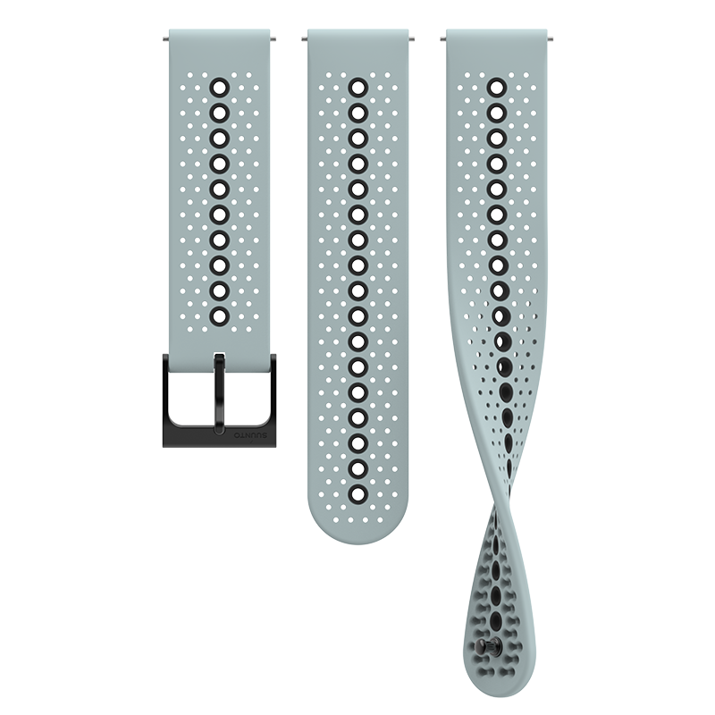 22 ATH1 SILICONE STRAP ICE BLUE BLAC S+M