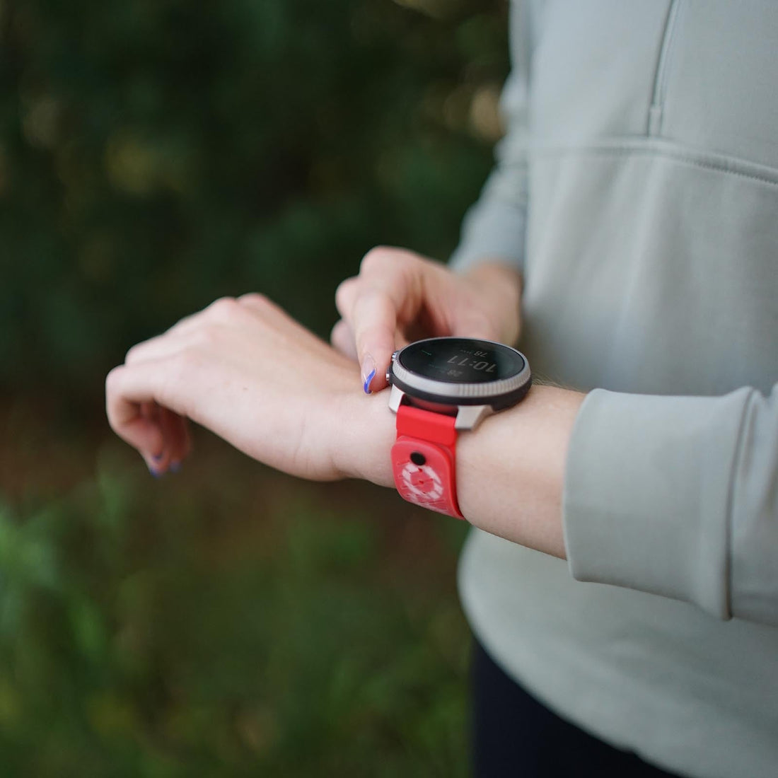 22 ATH5 SILICONE STRAP LAVA RED S+M